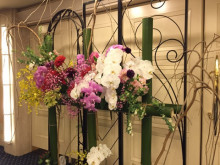#197 杉並区にあります『大悦工務店』様の50周年祝賀会にて、会場装花を担当させていただきました!